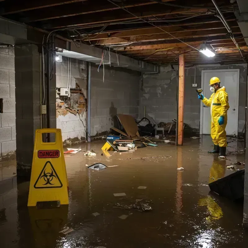 Flooded Basement Electrical Hazard in Atascocita, TX Property